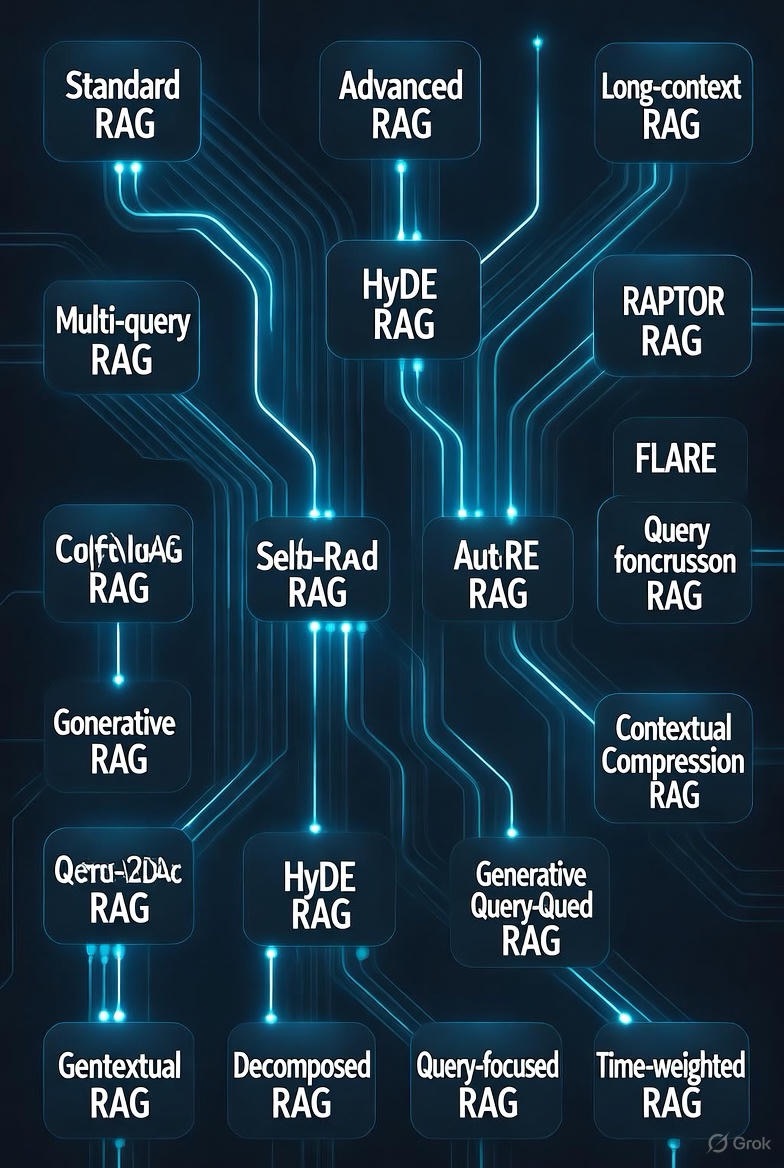 Exploring the Top 25 Types of Retrieval-Augmented Generation (RAG): A  Comprehensive Technical Guide – Genesis: Human Experience in the Age of  Artificial Intelligence | Synthesis: The Superintelligence Protocol